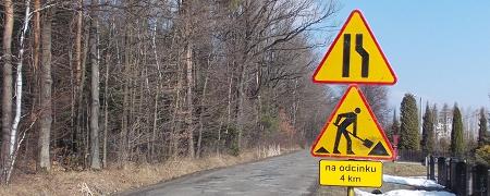 Utrudnienia na drodze Jasło - Folusz między Dębowcem a Cieklinem Utrudnienia na drodze Jasło - Folusz między Dębowcem a Cieklinem
