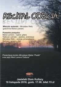 Jasielski Dom Kultury w Jaśle - Recital „Odbicia” - Wieczór autorski Mirosława Welza z cyklu 72. Studnia Kulturalna